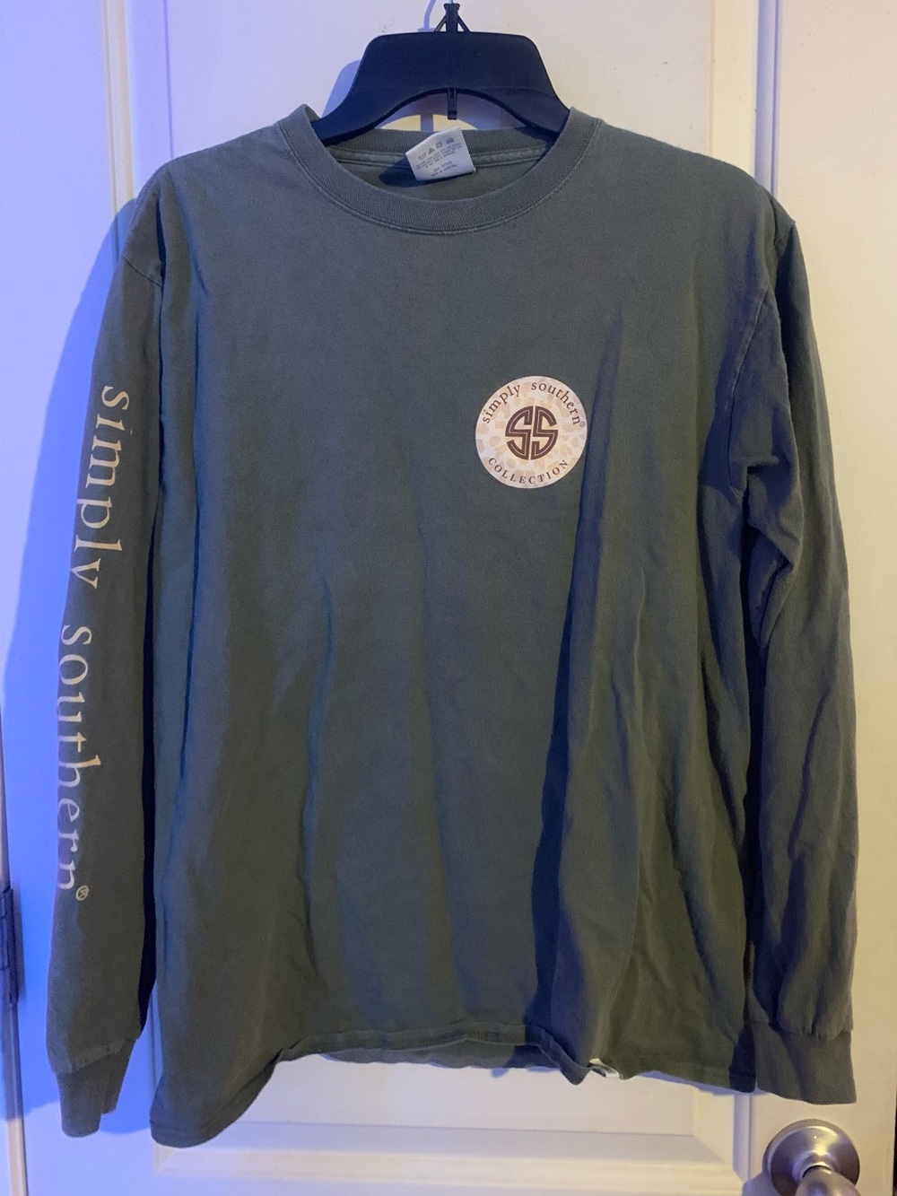 Simply Southern Olive Long Sleeve Logo Tee